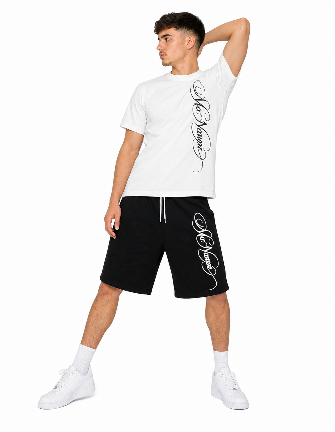 Black set fashion pose two