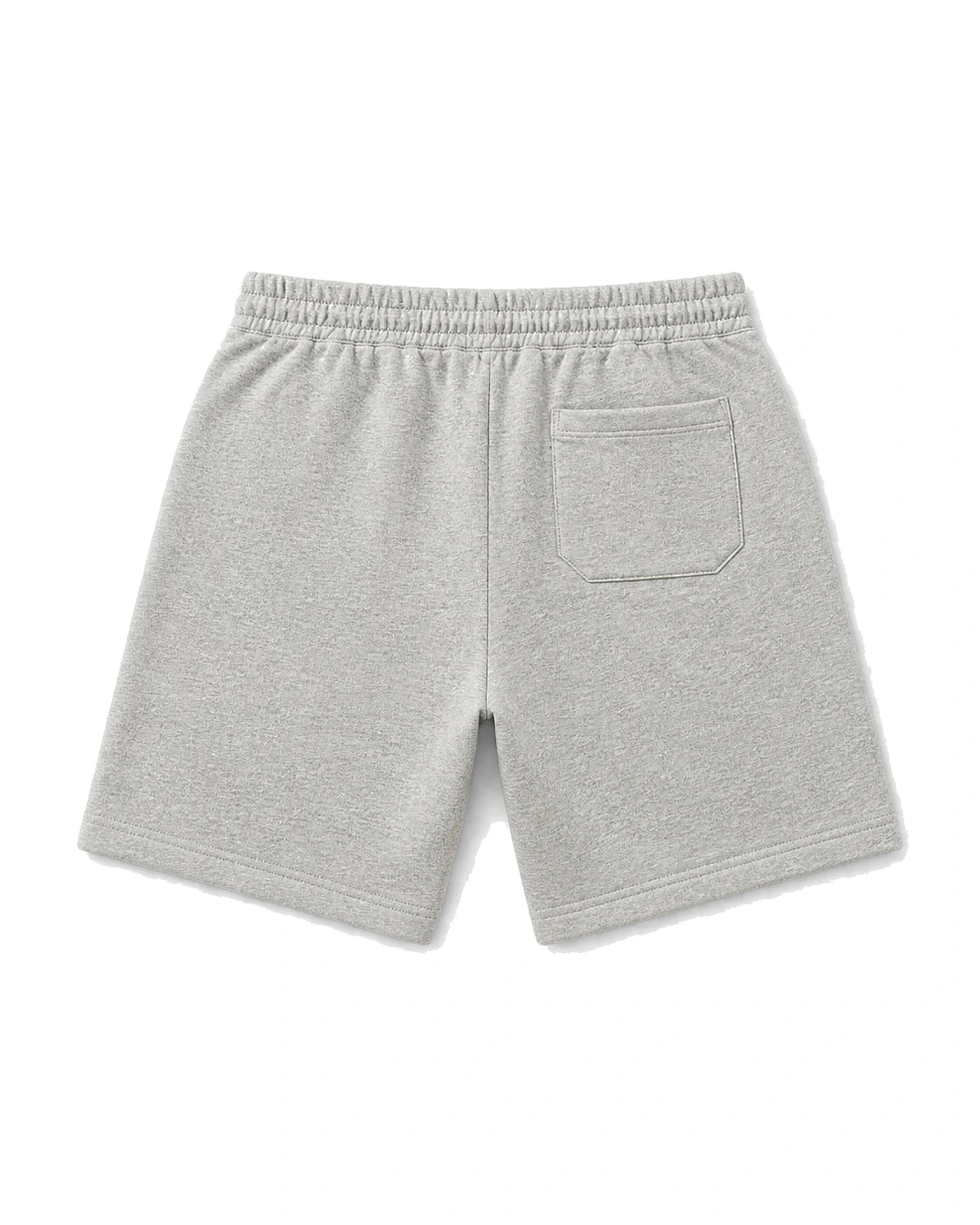 Gray set shorts back detail