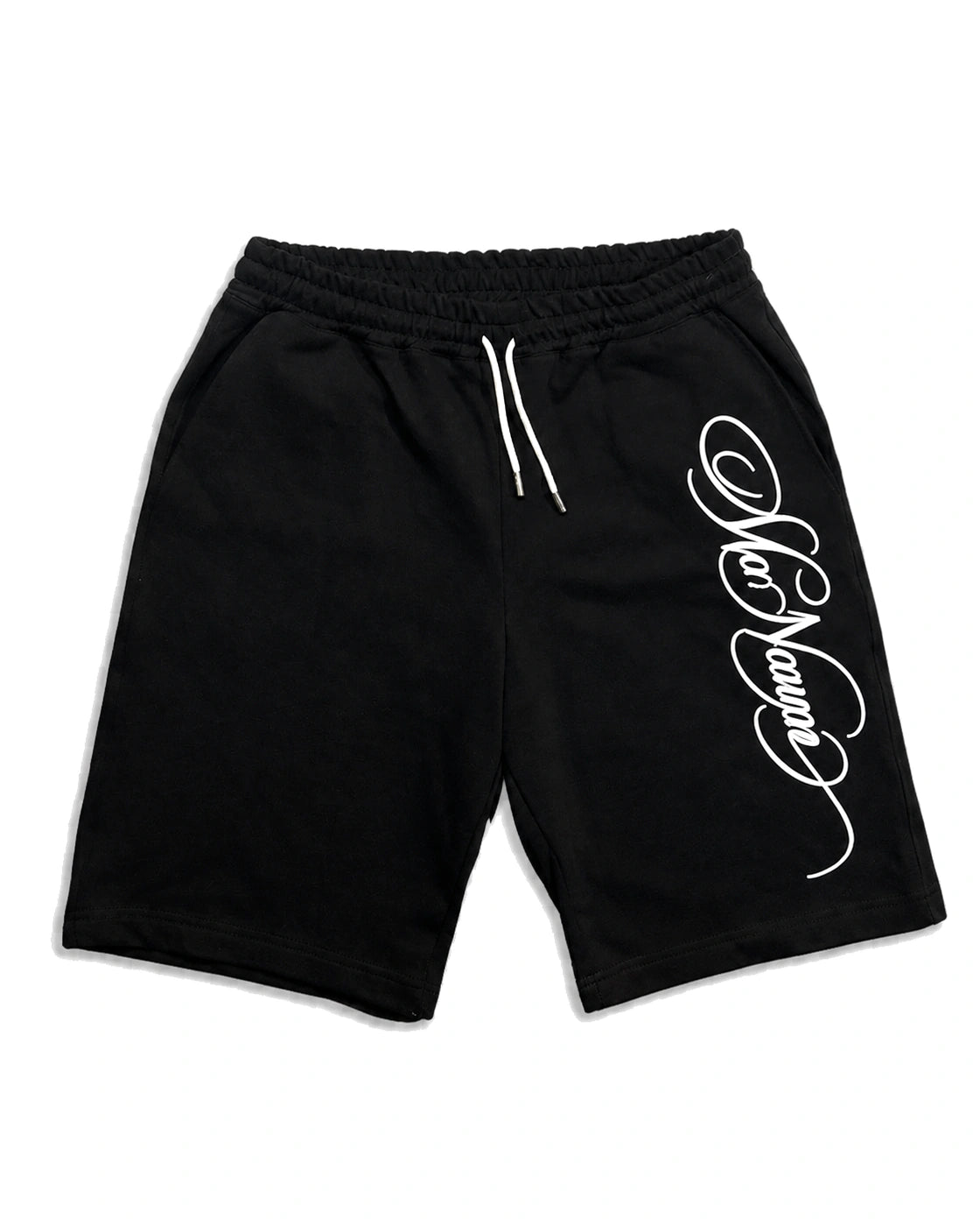 Black set shorts front detail