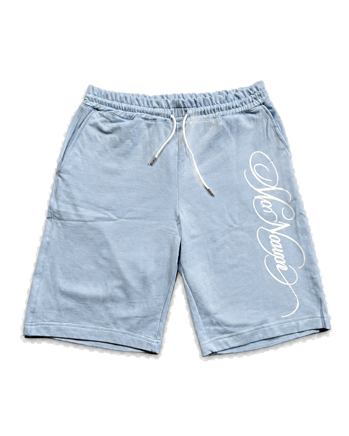 Blue set shorts front detail