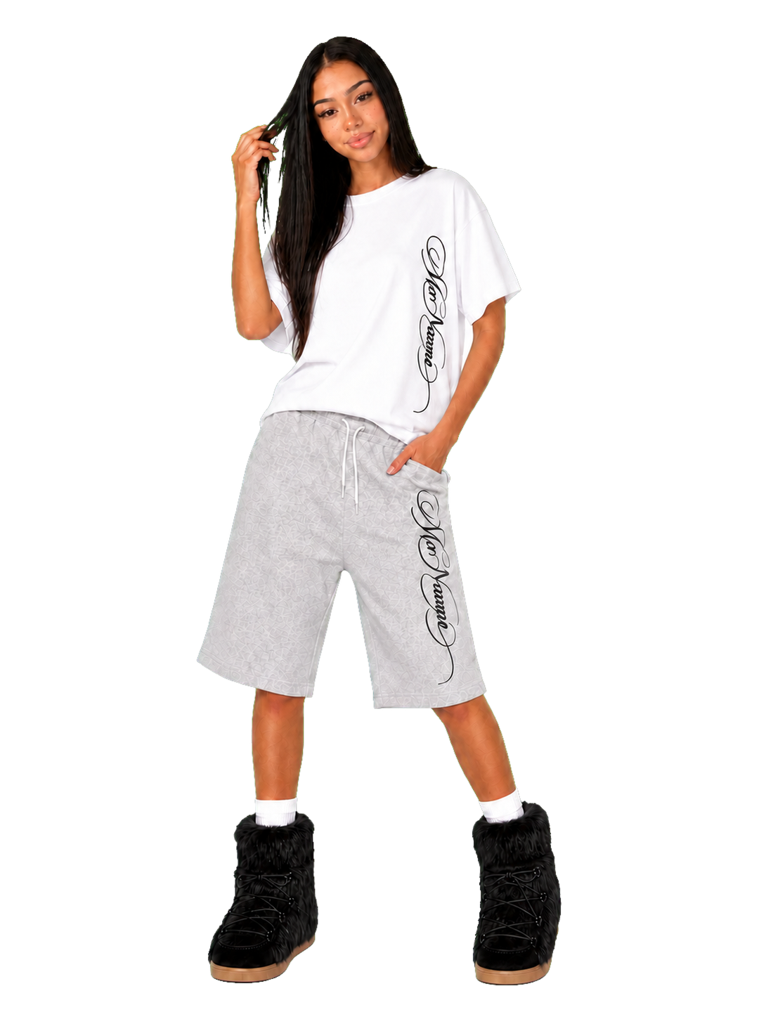 Gray set — pose 3