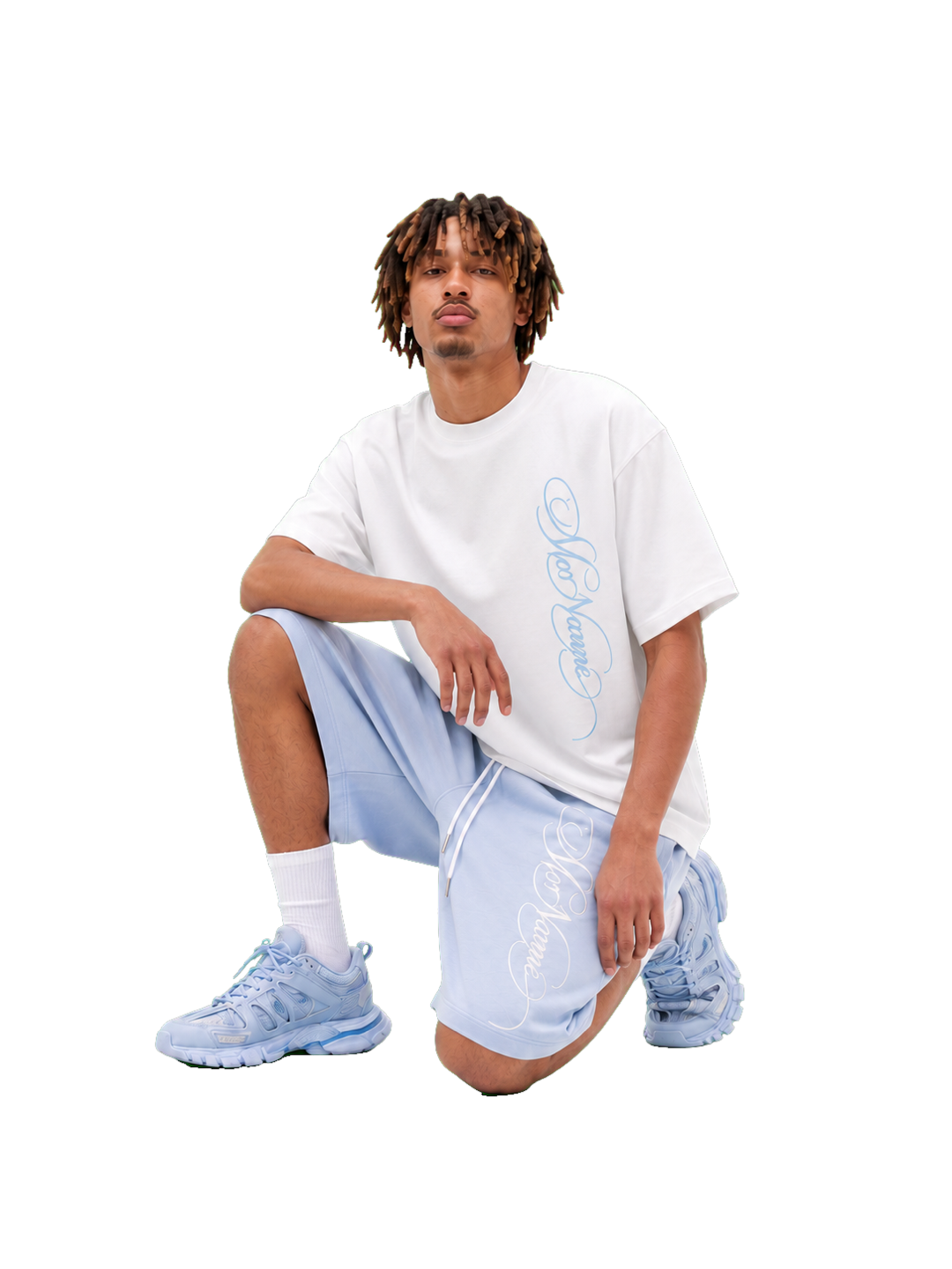 Blue set — pose 3