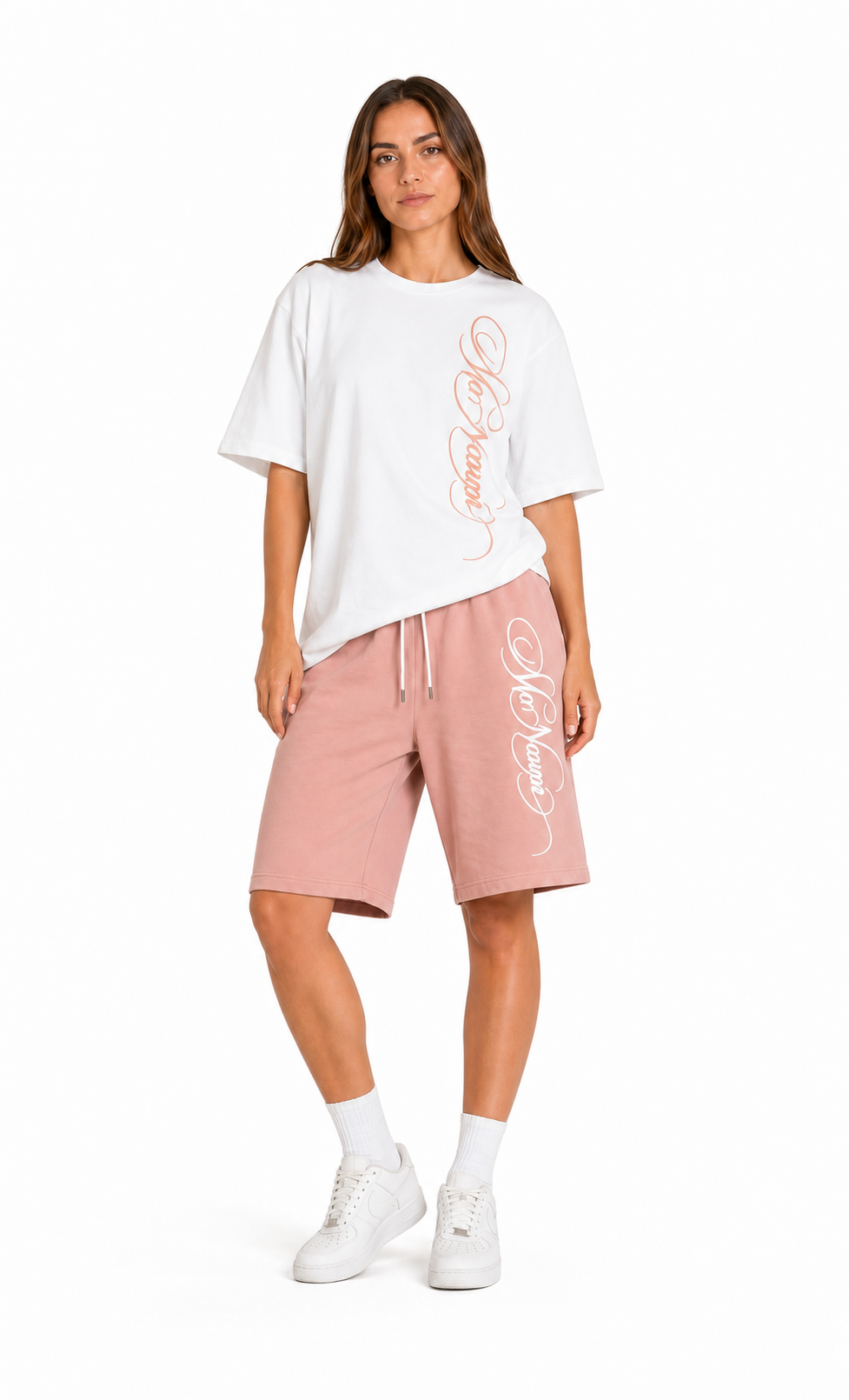 pink set fashion pose one